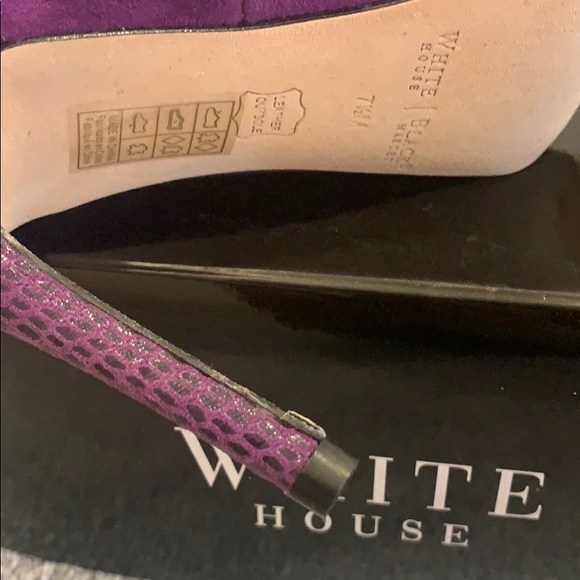 Purple Suede MaryJane Heel - Picture 4 of 10